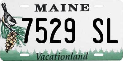 ME license plate 7529SL