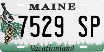 ME license plate 7529SP
