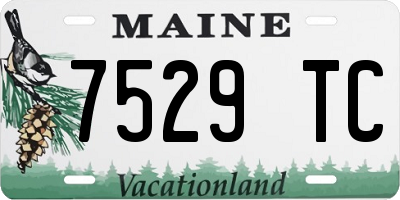 ME license plate 7529TC