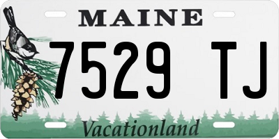 ME license plate 7529TJ