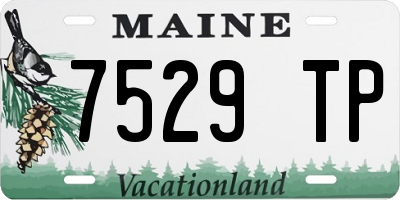 ME license plate 7529TP