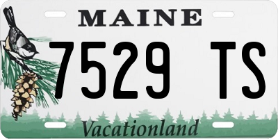 ME license plate 7529TS
