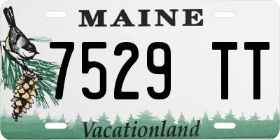 ME license plate 7529TT
