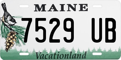 ME license plate 7529UB