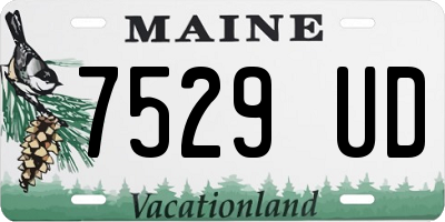 ME license plate 7529UD