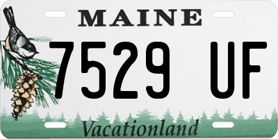 ME license plate 7529UF