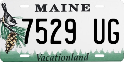 ME license plate 7529UG