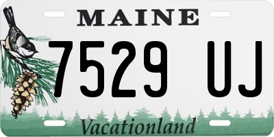 ME license plate 7529UJ