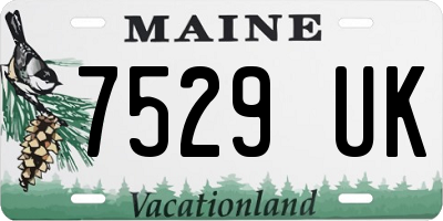 ME license plate 7529UK