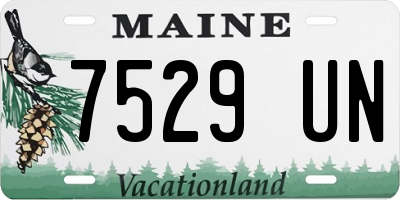 ME license plate 7529UN