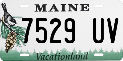 ME license plate 7529UV