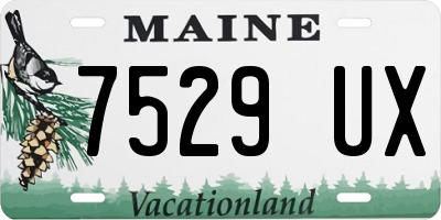 ME license plate 7529UX