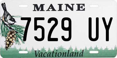 ME license plate 7529UY