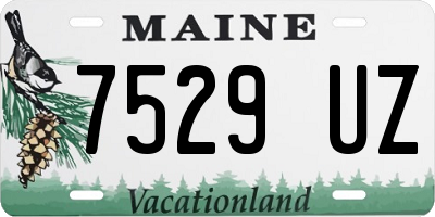 ME license plate 7529UZ