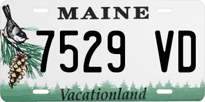 ME license plate 7529VD