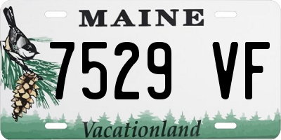 ME license plate 7529VF