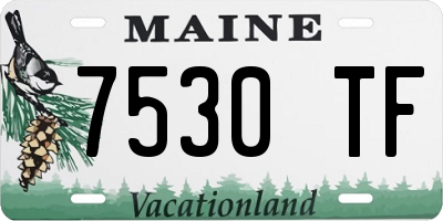 ME license plate 7530TF