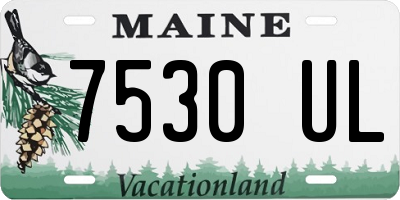 ME license plate 7530UL