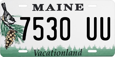 ME license plate 7530UU