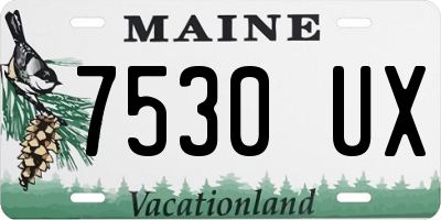 ME license plate 7530UX