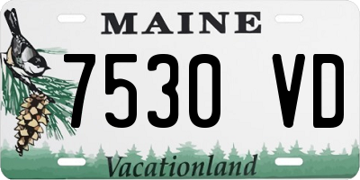 ME license plate 7530VD