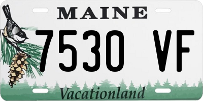ME license plate 7530VF