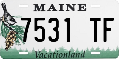 ME license plate 7531TF
