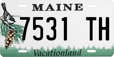 ME license plate 7531TH