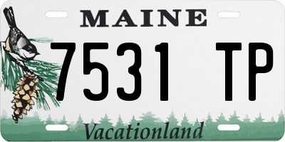 ME license plate 7531TP