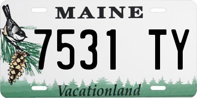 ME license plate 7531TY
