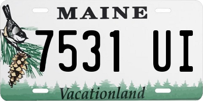 ME license plate 7531UI