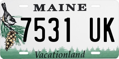 ME license plate 7531UK