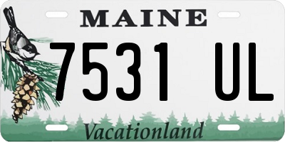 ME license plate 7531UL