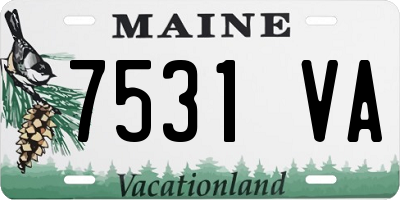 ME license plate 7531VA