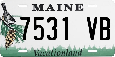 ME license plate 7531VB