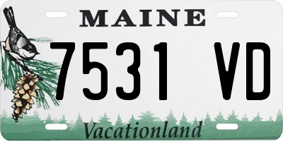 ME license plate 7531VD