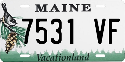 ME license plate 7531VF