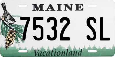 ME license plate 7532SL