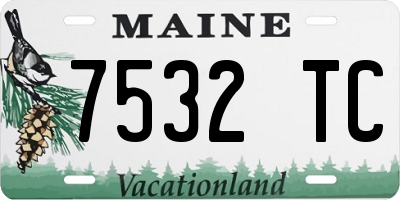 ME license plate 7532TC