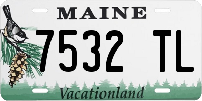 ME license plate 7532TL