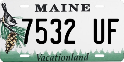 ME license plate 7532UF
