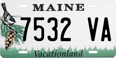 ME license plate 7532VA