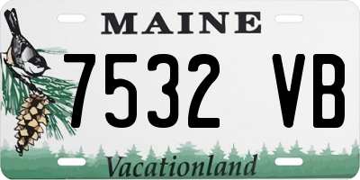 ME license plate 7532VB