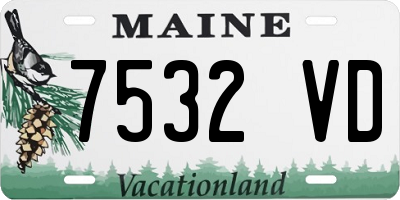 ME license plate 7532VD