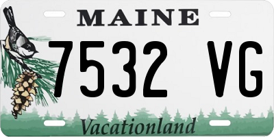 ME license plate 7532VG