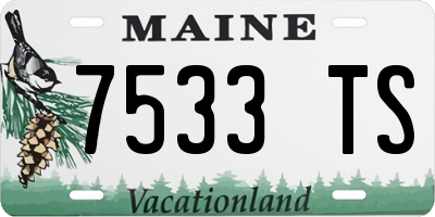 ME license plate 7533TS
