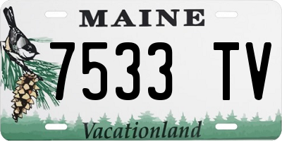 ME license plate 7533TV