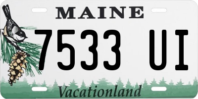 ME license plate 7533UI