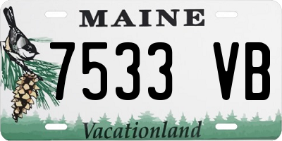 ME license plate 7533VB