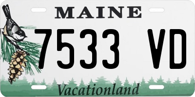 ME license plate 7533VD